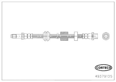 Brake Hose CORTECO 49379135