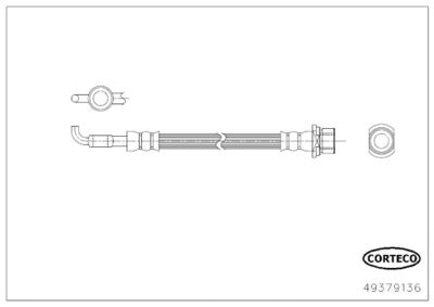 Brake Hose CORTECO 49379136