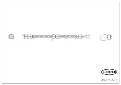 Brake Hose CORTECO 49379385