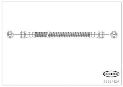 Brake Hose CORTECO 49384124