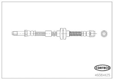 Brake Hose CORTECO 49384125