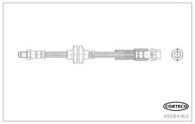 Brake Hose CORTECO 49384160