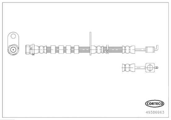 CORTECO 49386963 Brake Hose