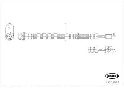 Brake Hose CORTECO 49386963