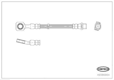 Brake Hose CORTECO 49386964