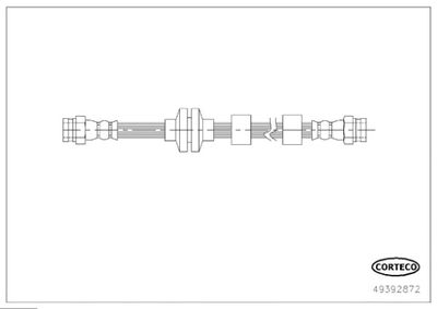 Brake Hose CORTECO 49392872