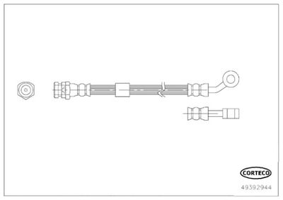 Brake Hose CORTECO 49392944