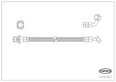 Brake Hose CORTECO 49392992