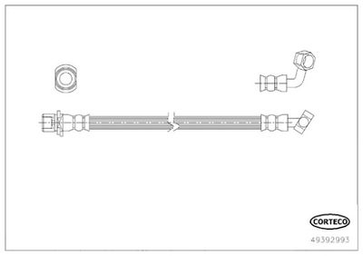 Brake Hose CORTECO 49392993