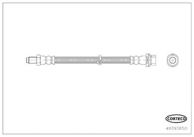 Brake Hose CORTECO 49393850