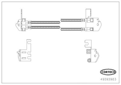 Brake Hose CORTECO 49393983