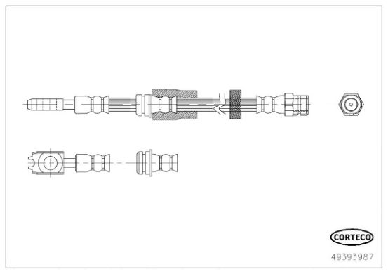 CORTECO 49393987 Brake Hose