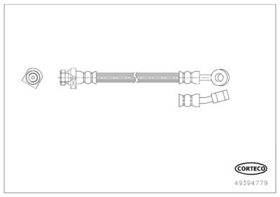Brake Hose CORTECO 49394779