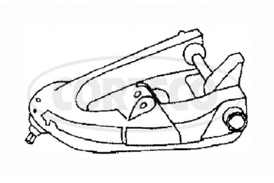 Control/Trailing Arm, wheel suspension CORTECO 49397183