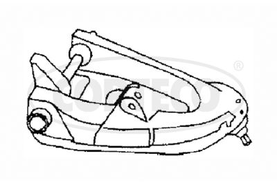 Control/Trailing Arm, wheel suspension CORTECO 49397184