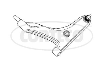 Control/Trailing Arm, wheel suspension CORTECO 49397470