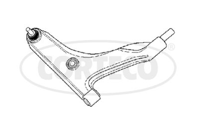 Control/Trailing Arm, wheel suspension CORTECO 49397471