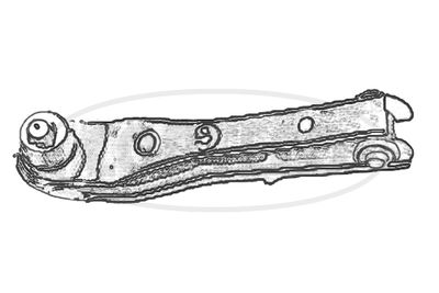 Control/Trailing Arm, wheel suspension CORTECO 49397494