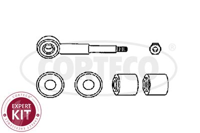Link/Coupling Rod, stabiliser bar CORTECO 49401307