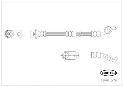 Brake Hose CORTECO 49401576