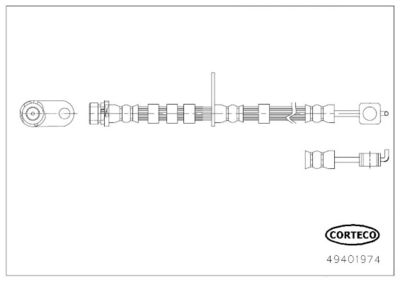 Brake Hose CORTECO 49401974