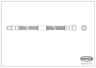Brake Hose CORTECO 49416131
