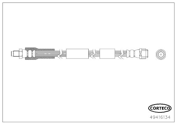 CORTECO 49416134 Brake Hose