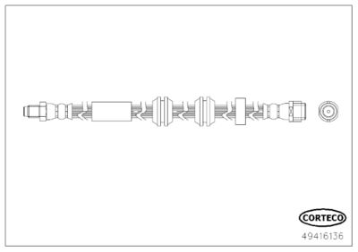Brake Hose CORTECO 49416136