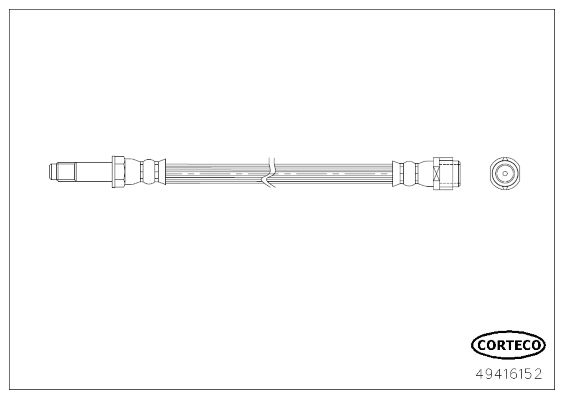 CORTECO 49416152 Brake Hose