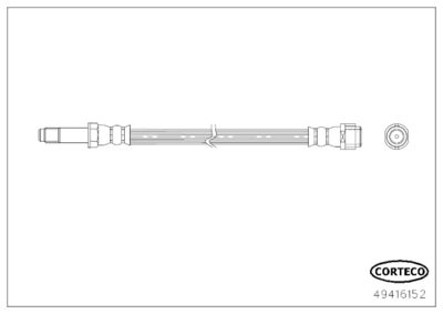 Brake Hose CORTECO 49416152