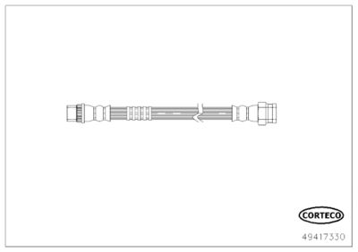 Brake Hose CORTECO 49417330