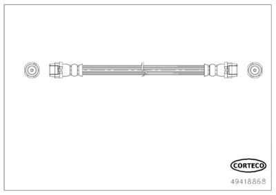 Brake Hose CORTECO 49418868