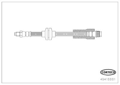 Brake Hose CORTECO 49418881
