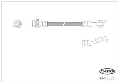 Brake Hose CORTECO 49418882