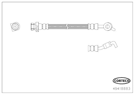 CORTECO 49418883 Brake Hose
