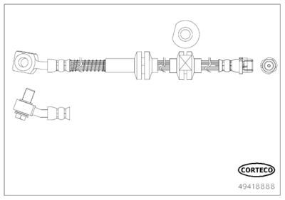 Brake Hose CORTECO 49418888
