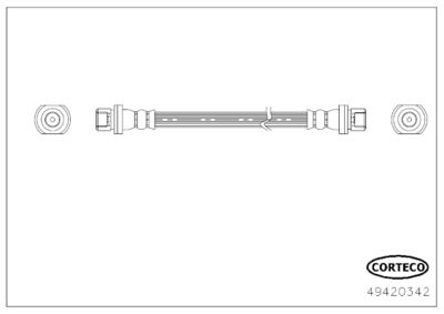 Brake Hose CORTECO 49420342