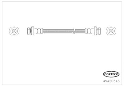 Brake Hose CORTECO 49420345
