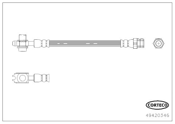 CORTECO 49420346 Brake Hose