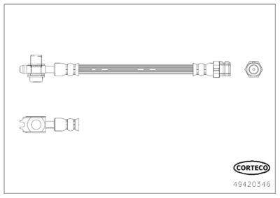 Brake Hose CORTECO 49420346
