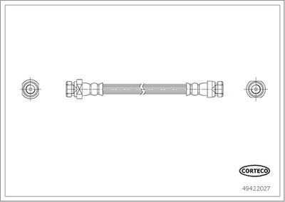 Brake Hose CORTECO 49422027