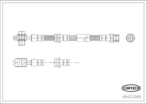 CORTECO 49422060 Brake Hose
