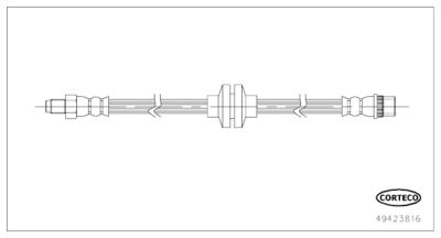 Brake Hose CORTECO 49423816