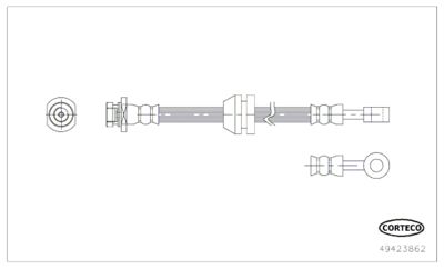 Brake Hose CORTECO 49423862