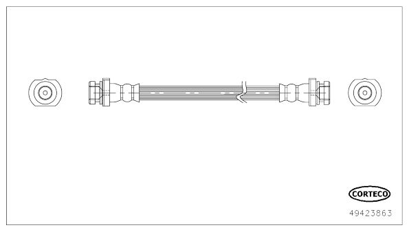 CORTECO 49423863 Brake Hose