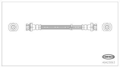 Brake Hose CORTECO 49423863