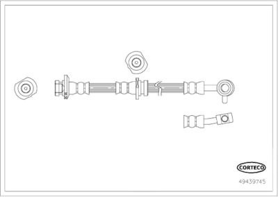 Brake Hose CORTECO 49439745