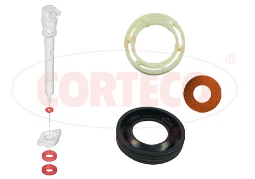 CORTECO 49445011 Seal Ring Set, injection valve