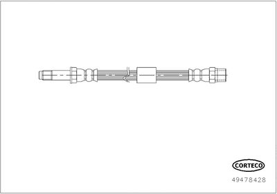 Brake Hose CORTECO 49478428
