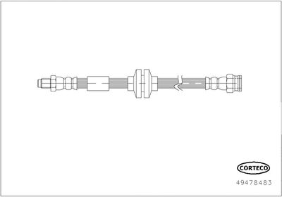 Brake Hose CORTECO 49478483